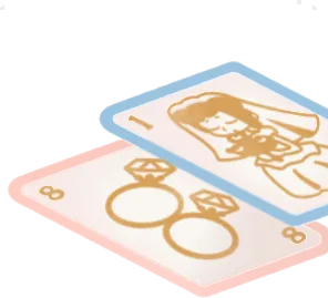 ドレスを着たホムと指輪のカードの画像