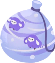 キキツムリ柄の水風船の画像