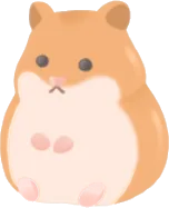 ゴールデンハムスターの置物の画像