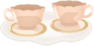 ミニミニチュアのティーセットの画像