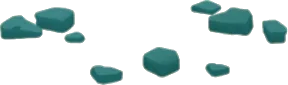 砕かれたコンクリートの破片の画像