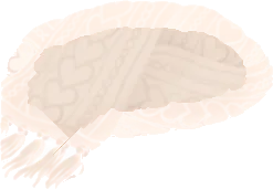 ふわもこニットマフラーの画像