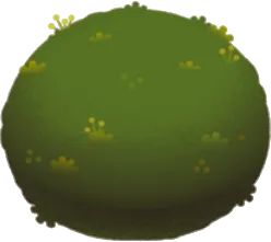 ころんとした苔玉の画像