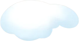もこもこの雪の丘の画像