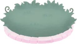 蔦が生い茂る花壇の画像