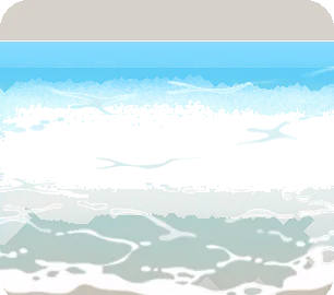 リゾートの波を模したシートの画像