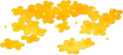 降り積もった金木犀の花の画像