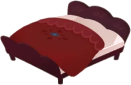 おばあちゃんのベッドの画像