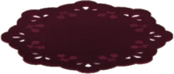 ダークチェリー柄のレースペーパーの画像