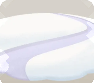 ホワイトタウンへ続く雪丘の画像