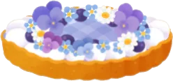 お花のタルトの画像