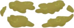 周囲に生えた柔らかい苔の画像