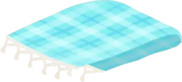 チェック柄のブランケットの画像