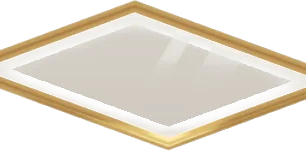 ガラスのジュエリーボックスの蓋の画像