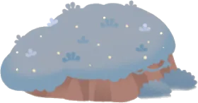 崩れかけた広場の丘の画像