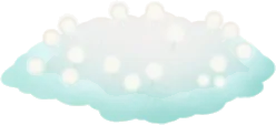 綿毛が揺れる丘の画像