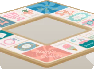 ウェディングのボードゲームの画像