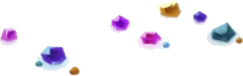 散りばめられた鉱石の画像