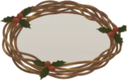 蔓のクリスマスリースの画像