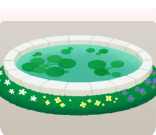 浮き草の池の画像