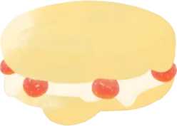 ふんわりスフレケーキの画像