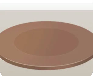 チョコ色プレートの画像