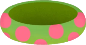 水玉模様の器の画像