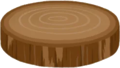 丸太の台座の画像