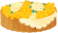 ミモザの花カゴの画像