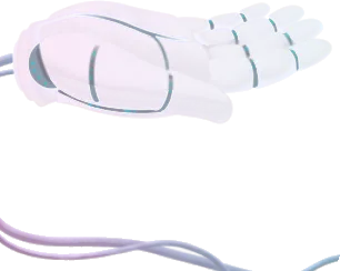 AIロボットの手のひらの画像