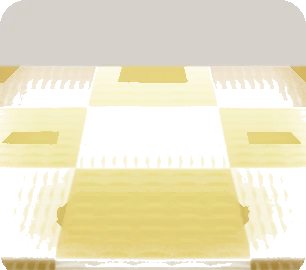 使い込まれた置き畳の画像