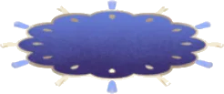 タッセル付きの大きな絨毯の画像