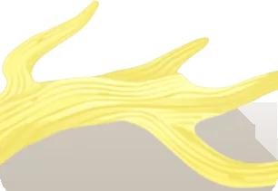 鹿の角の形をした倒木の画像