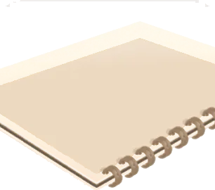真っ白なスケッチブックの画像