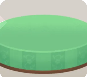 緑色の柄付き台座の画像