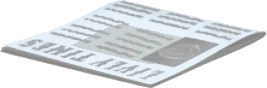 朝の新聞の画像