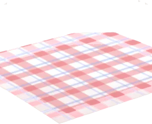 チェック柄のテーブルシートの画像