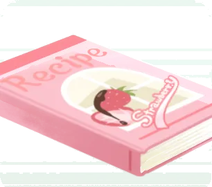苺ケーキのレシピブックの画像