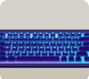 ライトアップキーボード・黒の画像