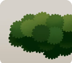 木陰のしげみの画像
