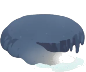 孤島の崖と砂浜のジオラマの画像
