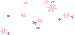 散らばった小花の画像