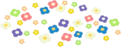 キノコの森の花畑ラグの画像
