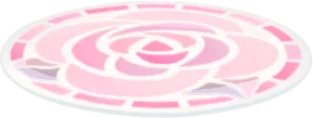 薔薇のモザイクタイルの画像