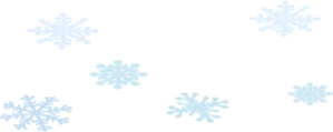 降り積もった雪の結晶の画像