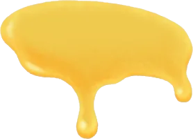 たっぷりかけたハチミツの画像