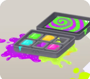 高発色絵の具のパレットトレイの画像