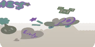 地面の落書き・2の画像