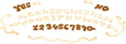ウィジャボードのアイシング文字の画像