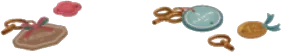 散乱した真鍮の鍵やタグの画像